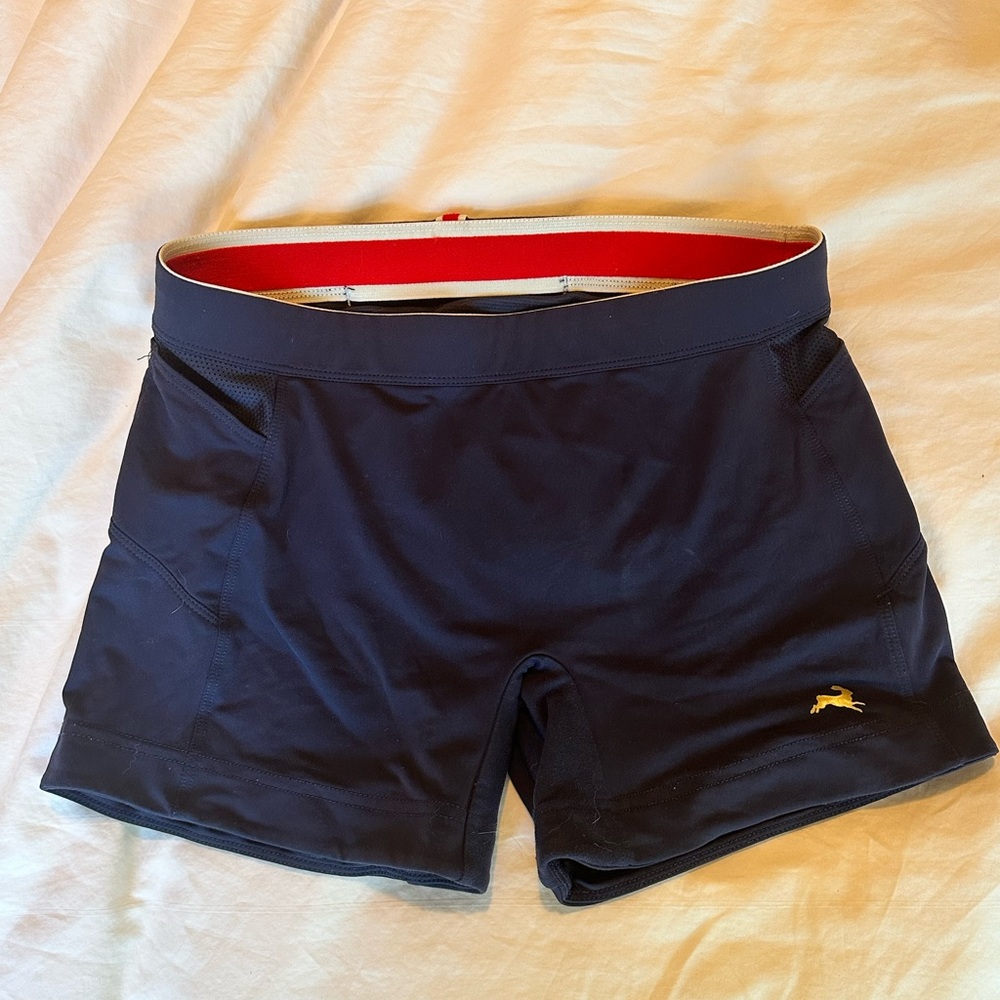 Tracksmith Navy Women's Lane Five Shorts Medium